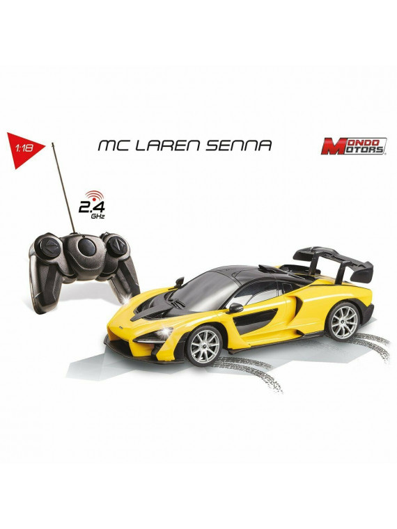 MONDO MOTORS RASTAR MCLAREN SENNA VOITURE RC JAUNE 1/18 636433