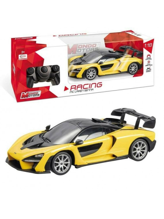 MONDO MOTORS RASTAR MCLAREN SENNA VOITURE RC JAUNE 1/18 636433