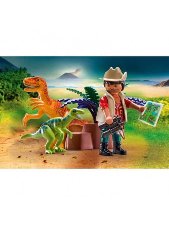 PLAYMOBIL 70108 DINOS VALISETTE EXPLORATEUR ET DINOSAURE