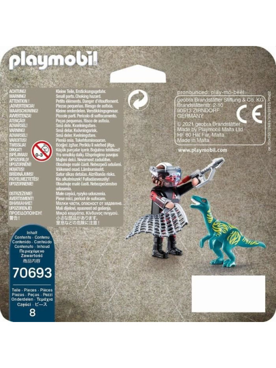 PLAYMOBIL 70693  PLAYMOBIL Duo Braconnier vélociraptor