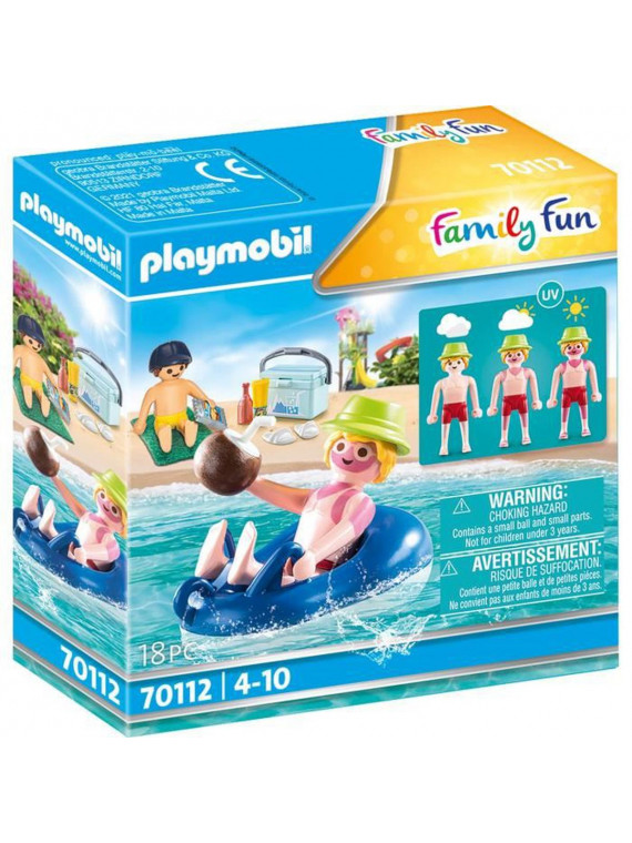 Playmobil 70112 Family Fun Vacancier avec coups de soleil et bouée