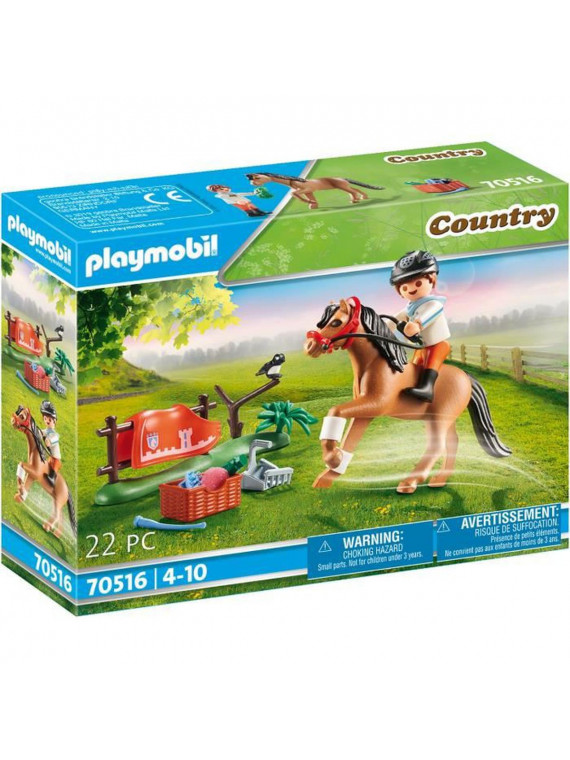 PLAYMOBIL 70516 Cavalier et poney Connemara