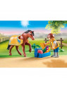 PLAYMOBIL 70523 Cavalier avec poney brun