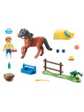 PLAYMOBIL 70523 Cavalier avec poney brun