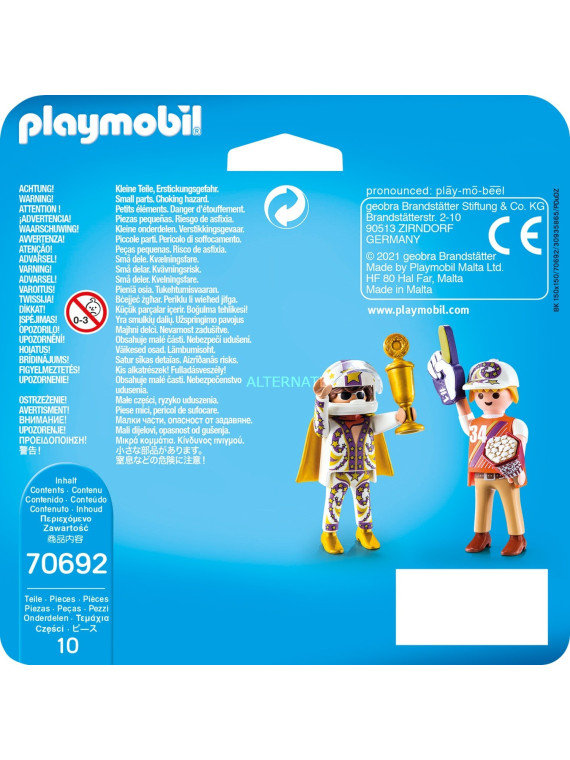 PLAYMOBIL 70692 Figurine miniature équipe moto