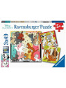 Puzzle Ravensburger Aristochats/ Rox et Rouky/Dalmatiens  3x49 pièces 05155