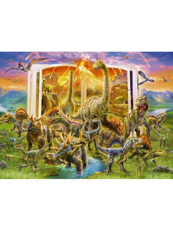 RAVENSBURGER PUZZLE L'ENCYCLOPEDIE DES DINOSAURES 300 PIECES XXL 12905