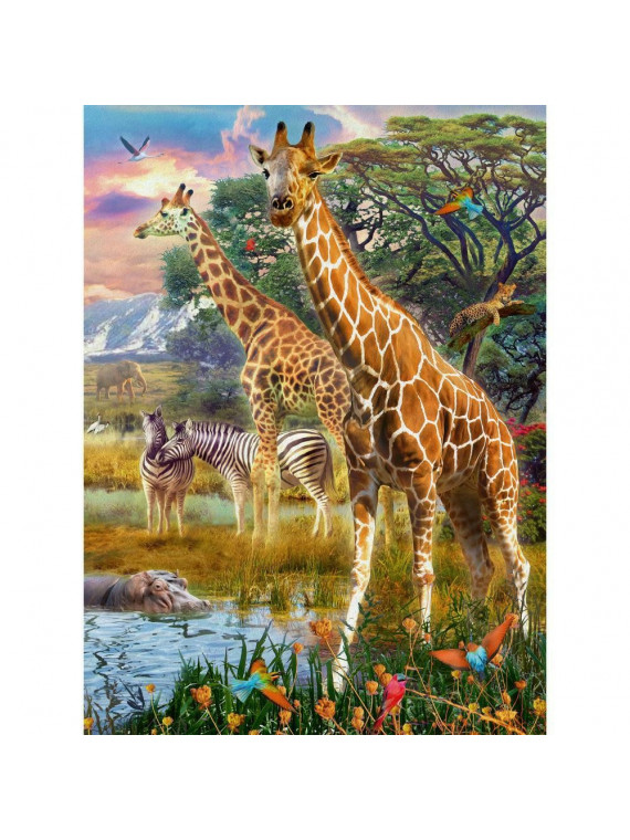 RAVENSBURGER PUZZLE SAVANE COLOREE 150 PIECES XXL 12943