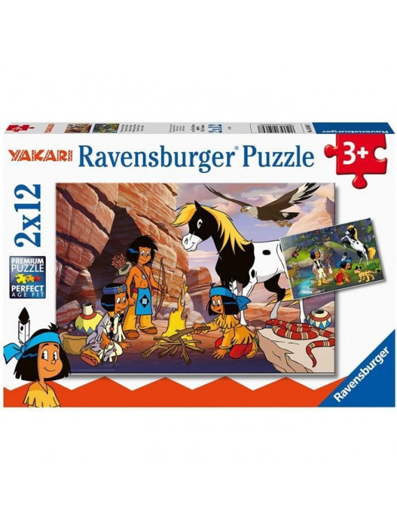 Puzzle Ravensburger 05069 Voyage avec Yakari 2 x 12 pièces