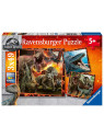 RAVENSBURGER 3 PUZZLES DINOSAURES 3 X49 PIECES 08054