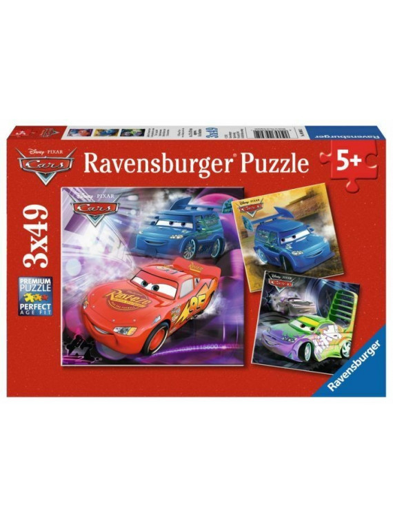 Ravensburger 093052 Puzzle Disney Pixar Cars sur la piste 3 x 49 pièces