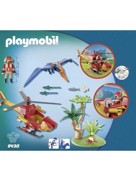 PLAYMOBIL 9430  Dinos  Hélicoptère Et Ptéranodon