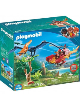 PLAYMOBIL 9430  Dinos  Hélicoptère Et Ptéranodon