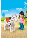 PLAYMOBIL 1.2.3 70404 CAVALIERE ET SON CHEVAL