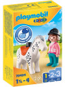 PLAYMOBIL 1.2.3 70404 CAVALIERE ET SON CHEVAL