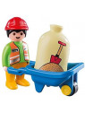 PLAYMOBIL 1.2.3. 6961 Ouvrier avec brouette