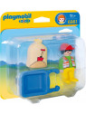 PLAYMOBIL 1.2.3. 6961 Ouvrier avec brouette