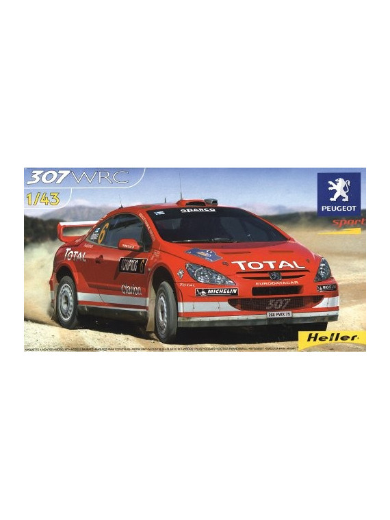 MAQUETTE HELLER VOITURE RALLYE Peugeot 307 WRC 2004