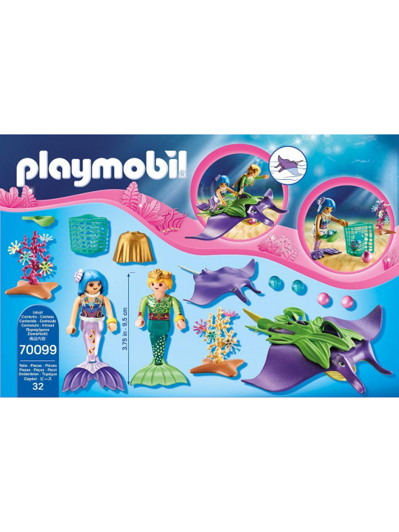 PLAYMOBIL Magic 70099 Sirènes Chercheurs de perles et raies