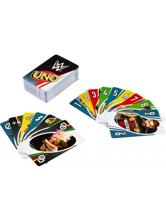 UNO WWE JEU DE CARTES CATCHEURS