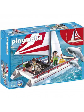 Playmobil 5130 Catamaran Et Dauphins