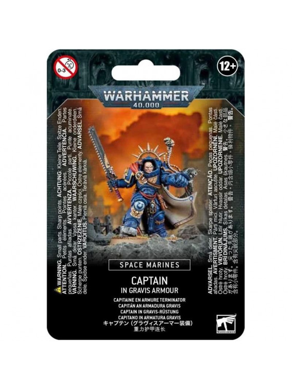 WARHAMMER 40K SPACE MARINES CAPITAINE EN ARMURE GRAVIS