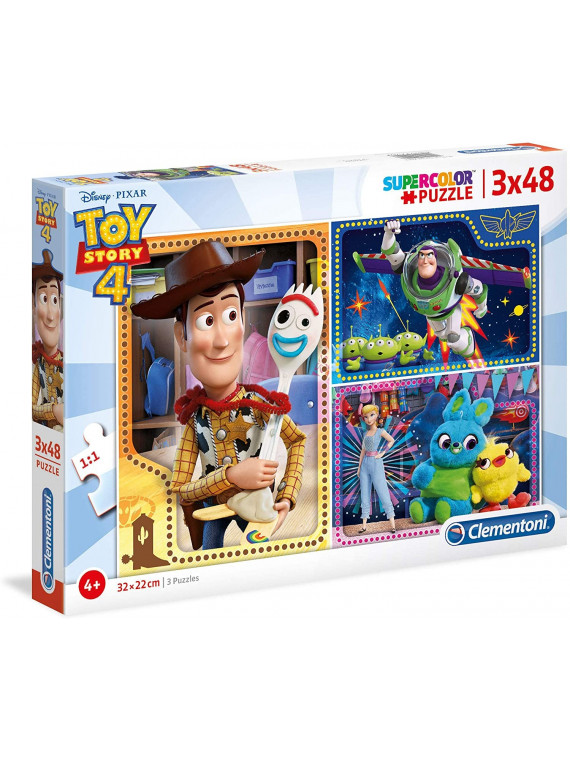 CLEMENTONI DISNEY PUZZLE TOY STORY 4 3X48 PIECES 25242