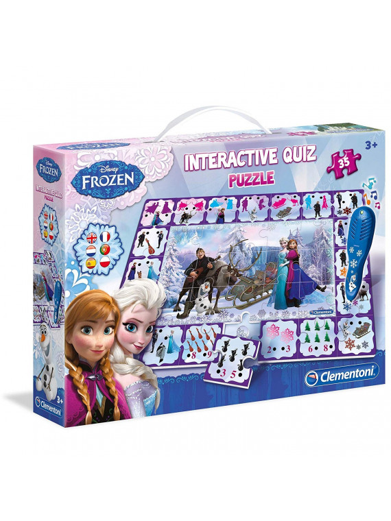 CLEMENTONI INTERACTIVE QUIZ PUZZLE DISNEY FROZEN C13289