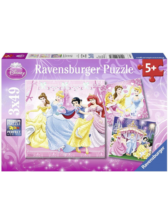 Ravensburger  092772  Puzzle Enfant Blanche-Neige et Ses Amies  3 x 49 Pièces