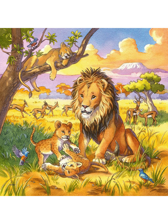 Ravensburger 09265  Puzzle Classique  Animaux Sauvages du Zoo / Domestiques