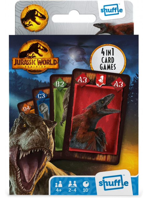 JEU DE CARTES JURASSIC WORLD DINOSAURES