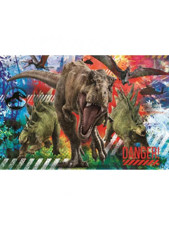 Puzzle Clémentoni SuperColor 60 pièces Maxi dinosaures Jurassic World