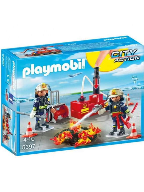 PLAYMOBIL 5397 City Action Pompiers avec Matériel d'Incendie