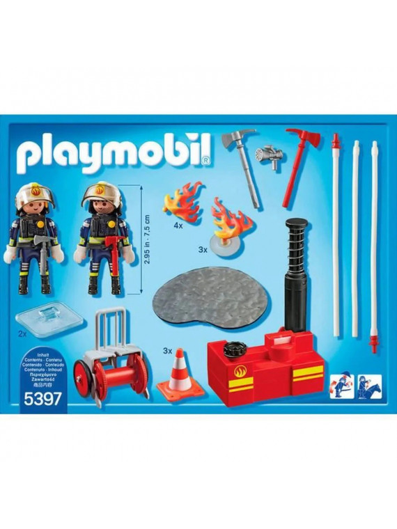 PLAYMOBIL 5397 City Action Pompiers avec Matériel d'Incendie