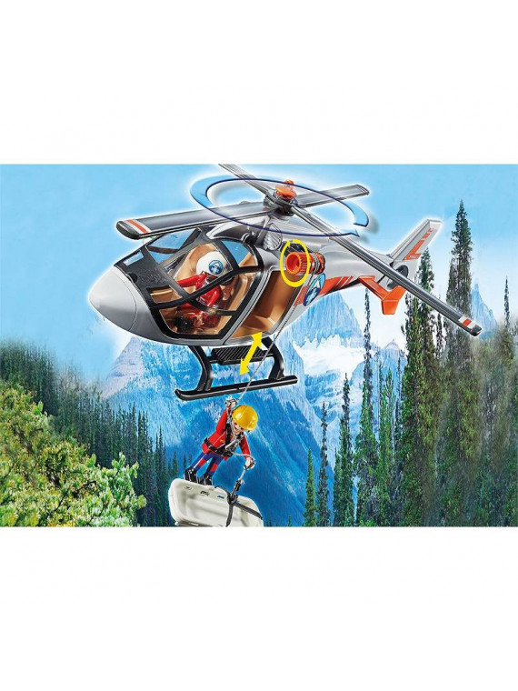 PLAYMOBIL 70663 RESCUE ACTION CANYON HELICOPTERE DE SECOURS