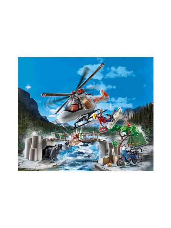 PLAYMOBIL 70663 RESCUE ACTION CANYON HELICOPTERE DE SECOURS