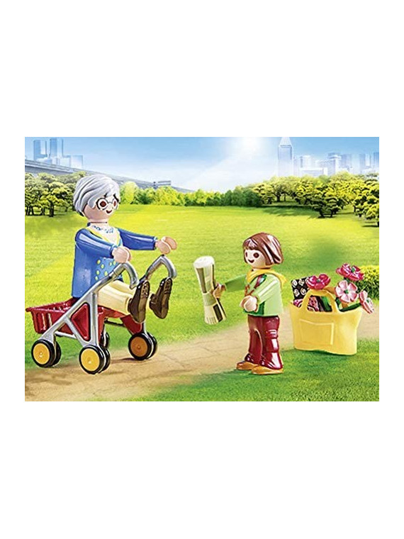 PLAYMOBIL 70194 City Life L'Hôpital Petite fille et grand-mère