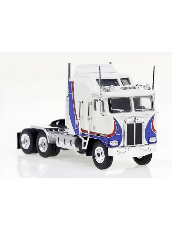 BREKINA 85731 KENWORTH K 100 AERODYNE blanc et bleu 1:87