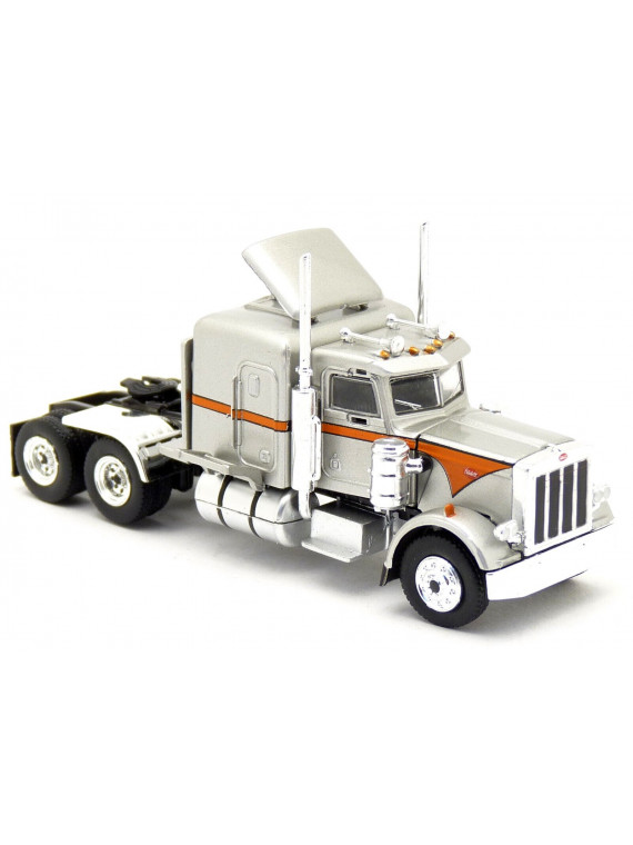 BREKINA 85712 Peterbilt 359 Gris Métallisée , Orange, 1973, 1:87 H0