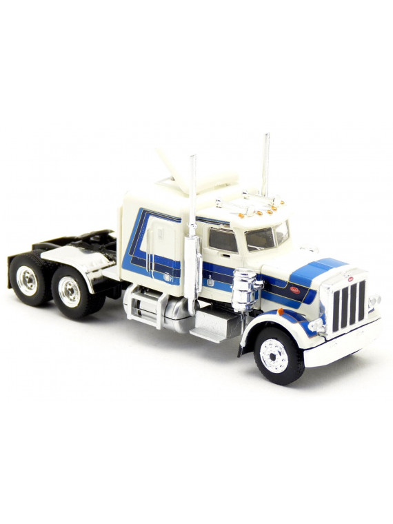 BREKINA 85714 Peterbilt 359 Blanc Métallisé , Bleu, 1973, 1:87 H0