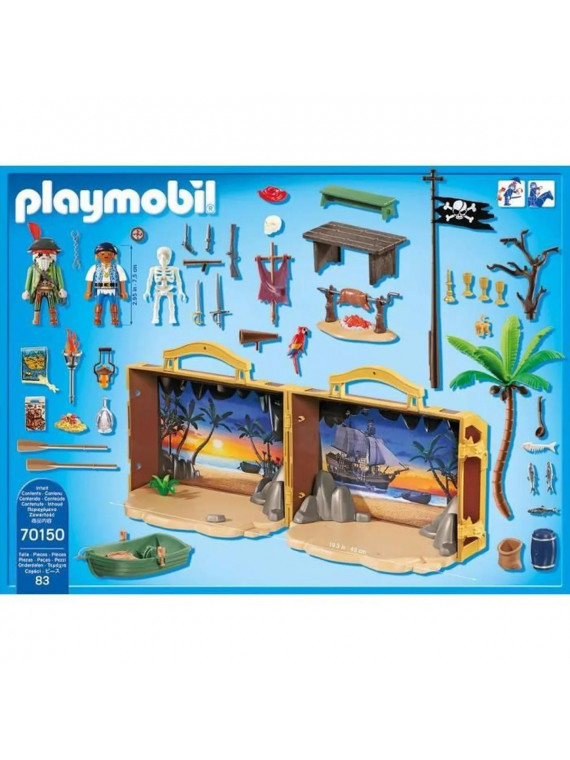 PLAYMOBIL 70150 Les Pirates Coffre des pirates transportable