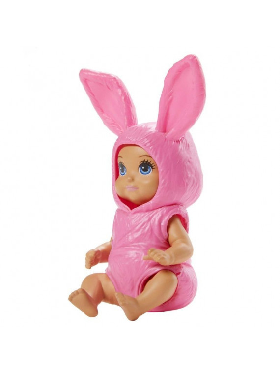 Barbie Skipper Babysitters Inc GPR02 Mini Poupée Bébé en Costume lapin rose GRP02