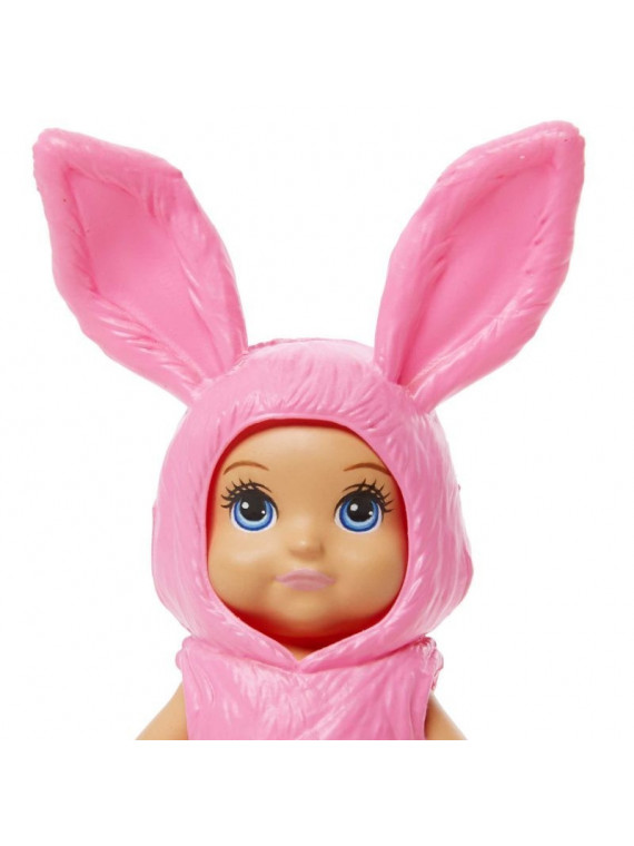 Barbie Skipper Babysitters Inc GPR02 Mini Poupée Bébé en Costume lapin rose GRP02