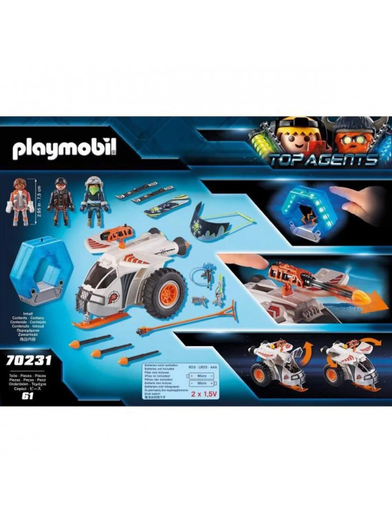 PLAYMOBIL  Top Agents 70231 Véhicule des neiges