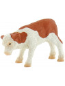 BULLYLAND FIGURINE VEAU FIDOLIN BRUN BLANC 62710