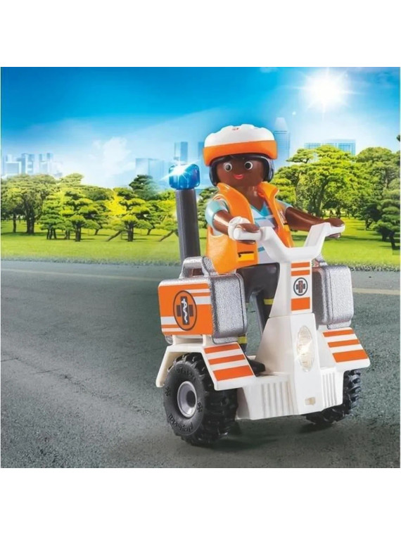 PLAYMOBIL 70052  City Life Secouriste et gyropode