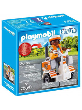 PLAYMOBIL 70052  City Life Secouriste et gyropode