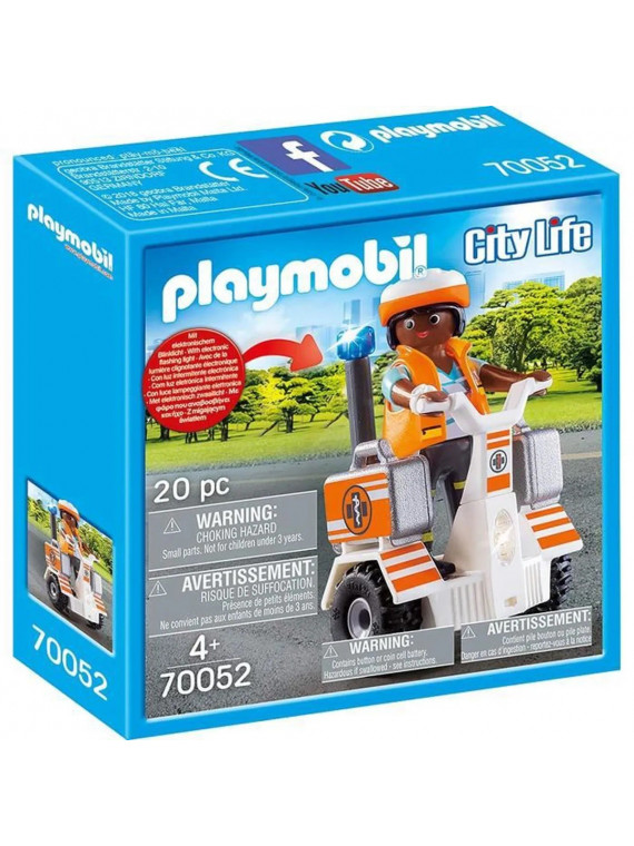 PLAYMOBIL 70052  City Life Secouriste et gyropode