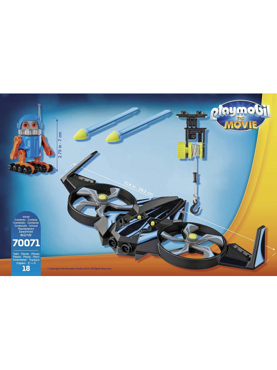 PLAYMOBIL 70071   THE MOVIE Robotitron avec Drone