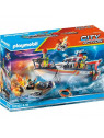 PLAYMOBIL 70140 City Action Bateau général des sauveteurs en mer